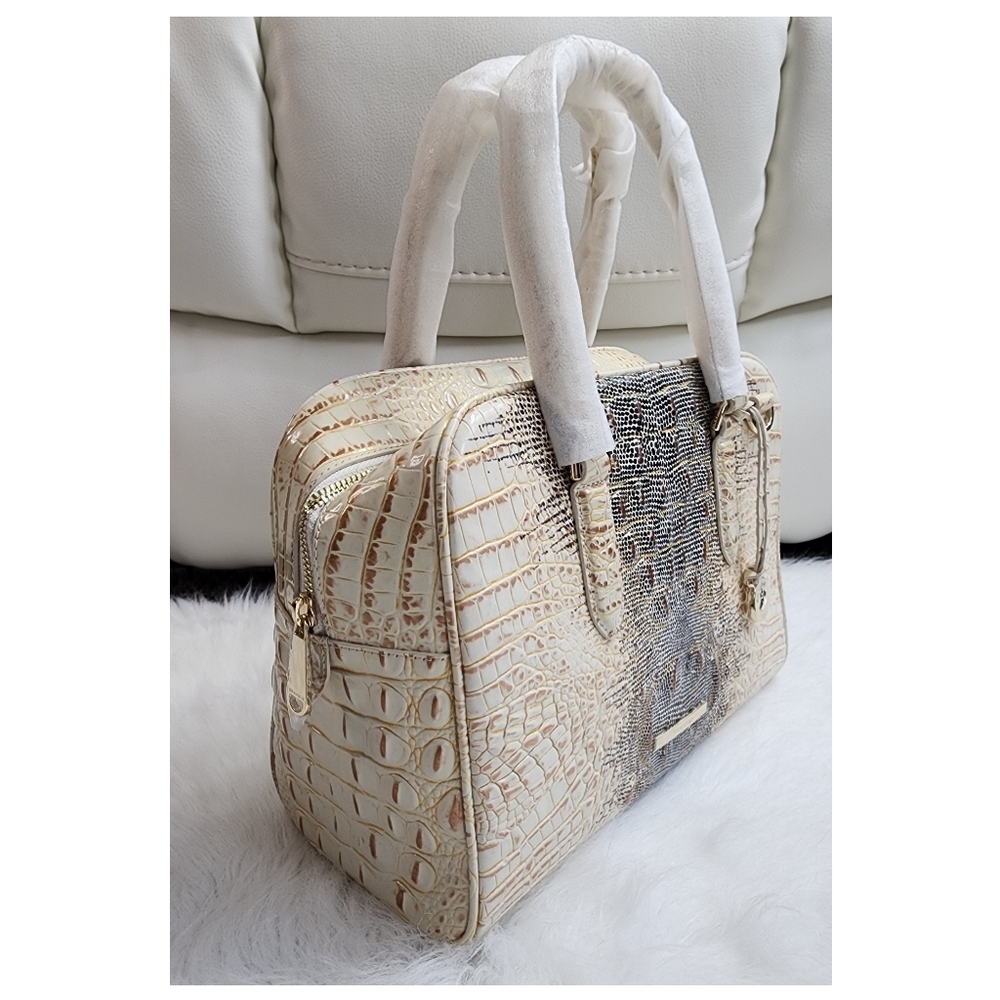 NWT Brahmin Marissa Ivory Iguana Ombre Melborne w/ dustbag - Picture 2 of 7
